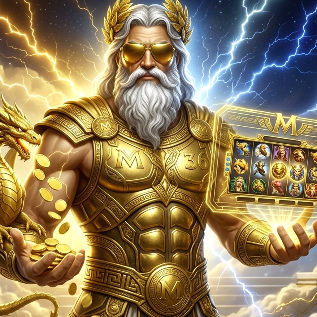 Ilustrasi meja permainan daring V88 dengan simbol Wild Ace dan Mahjong Ways